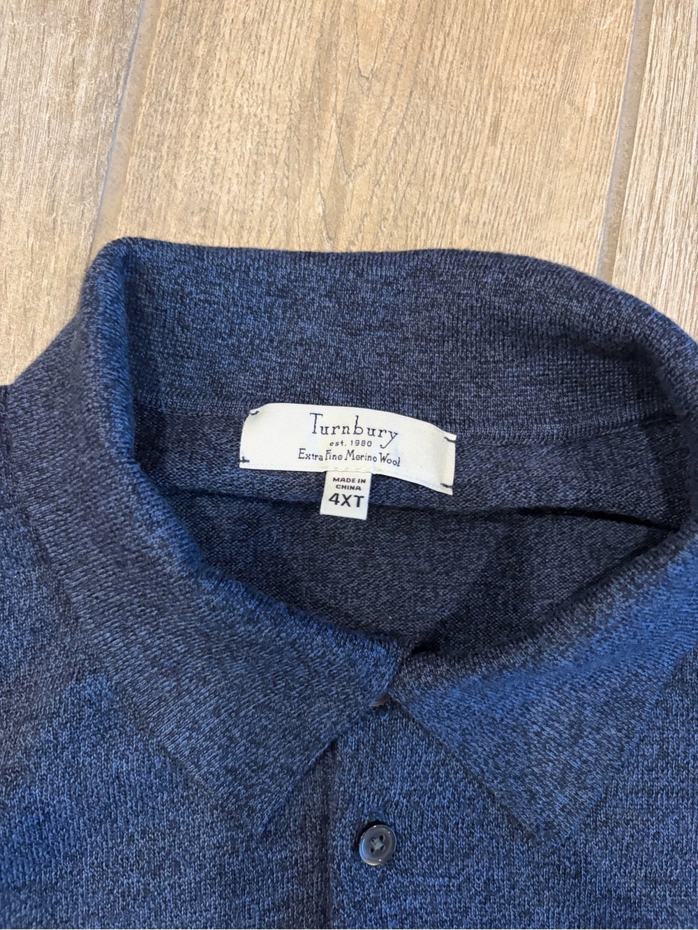Turnbury Extra Fine Merino Wool sweater 4XT mens - Picture 3 of 4
